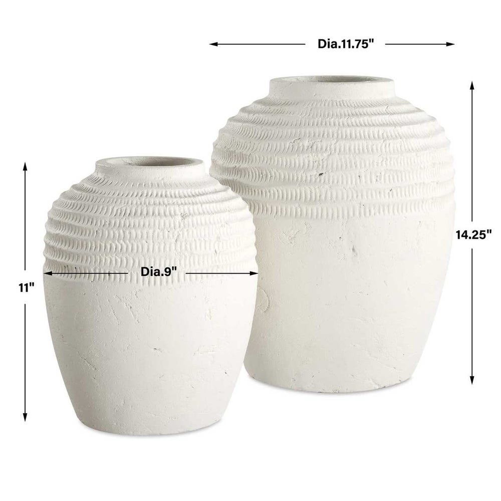 LUNA RIDGE VASES S/2