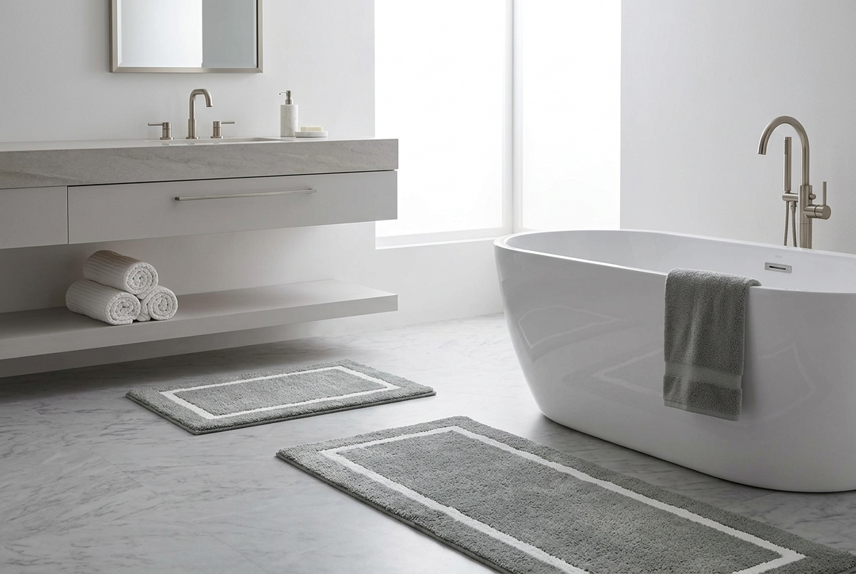 Reversable Bath Rug - 21 x 34