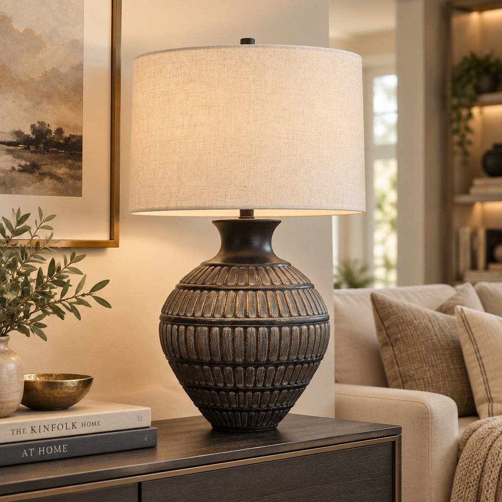 Signature Design by Ashley Magan Metal Table Lamp, 28"