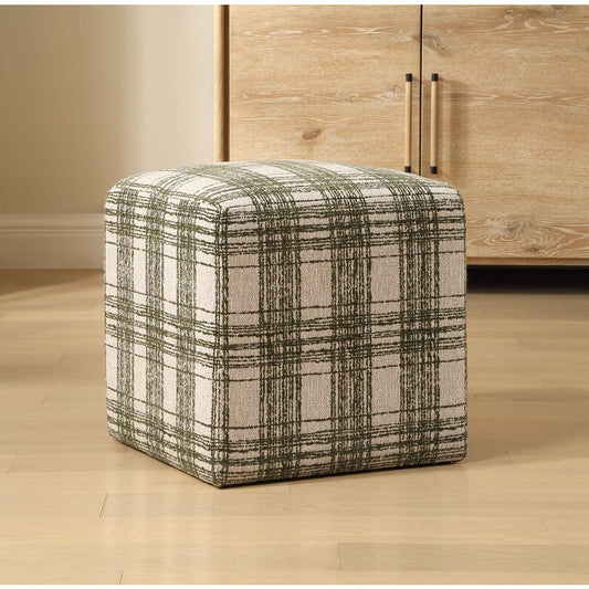 JOIE OTTOMAN IRELAND PLAID