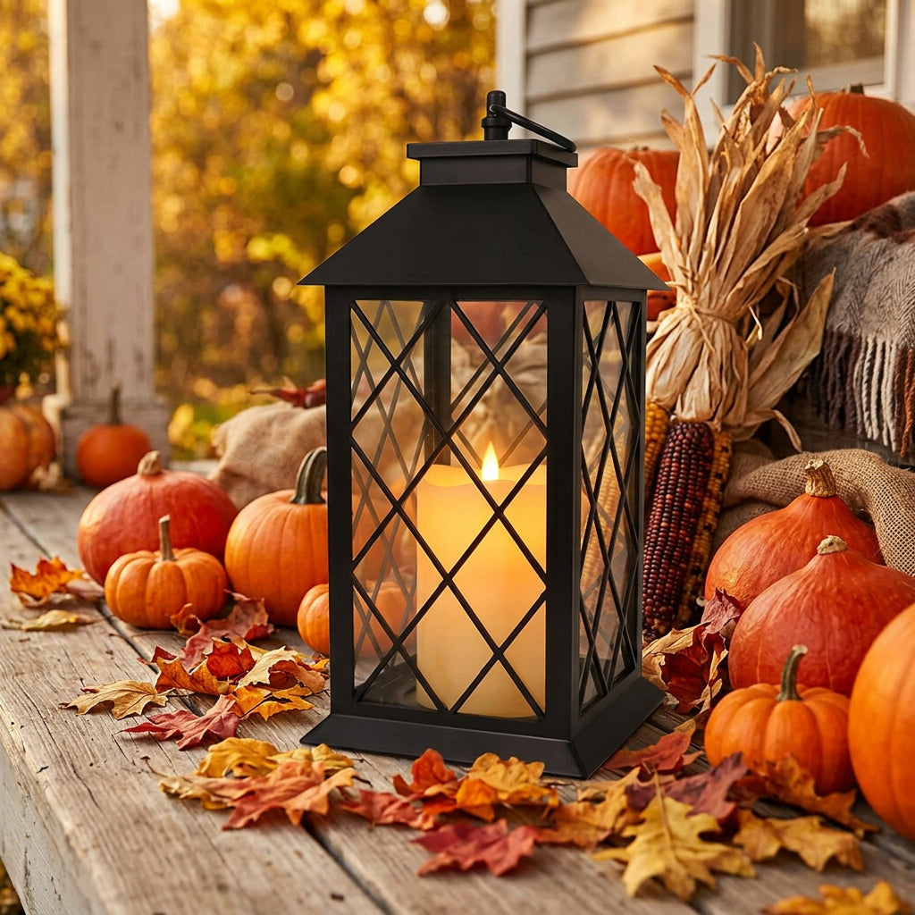 Candle Lantern with LED Candle