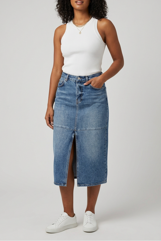 Sleeveless Round Neck Ribbed Knit Top