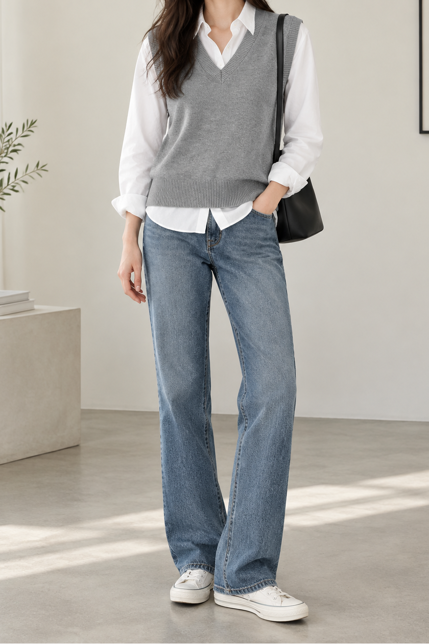 V Neck Sweater Vest