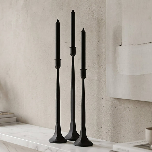 Iron Taper Candle Holder Set of 3