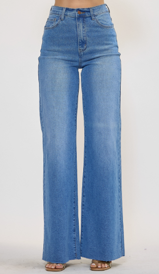 Wide Leg - Rigid With Comfort Stretch Jeans