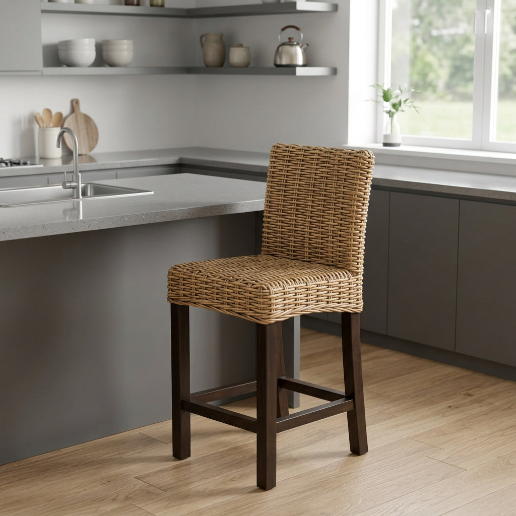 Tobie Rattan Counter Stool
