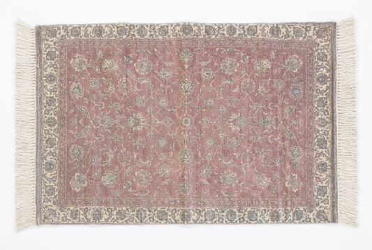 Antique Rug  - Ivory and Brick Tones